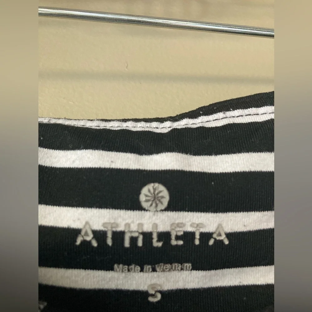 Athleta Black & White Low Rise Crop Capri Leggings S - Picture 6 of 6